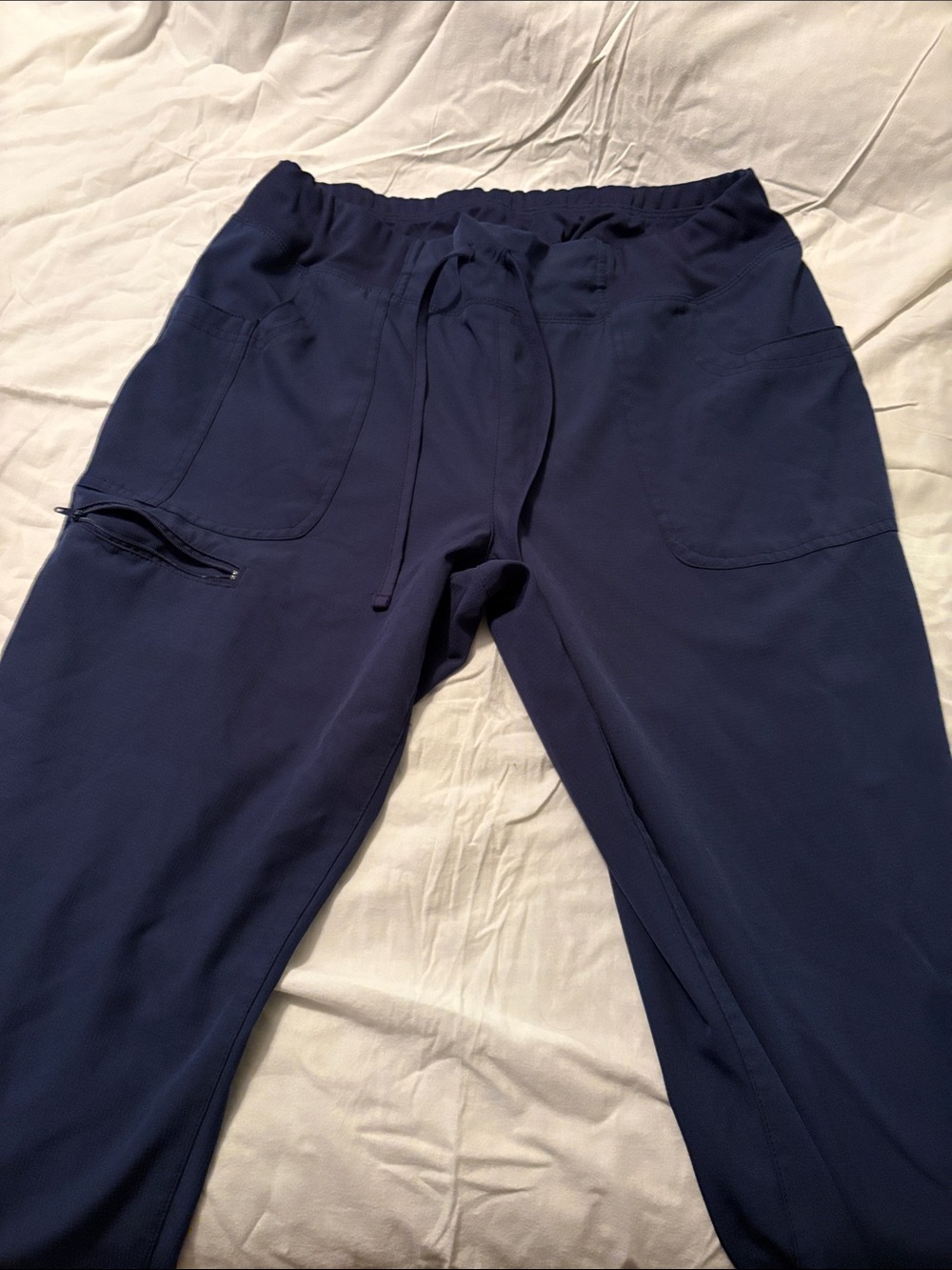 Women's Navy Drawstring Jogger scrub Pants Heart and Soul